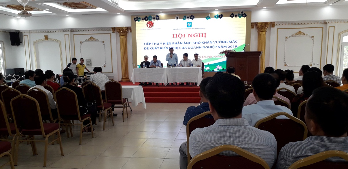 Hiệp hội doanh nghiệp nhỏ và vừa tiếp thu ý kiến phản ánh khó khăn,đề xuất, kiến nghị của doanh nghiệp
