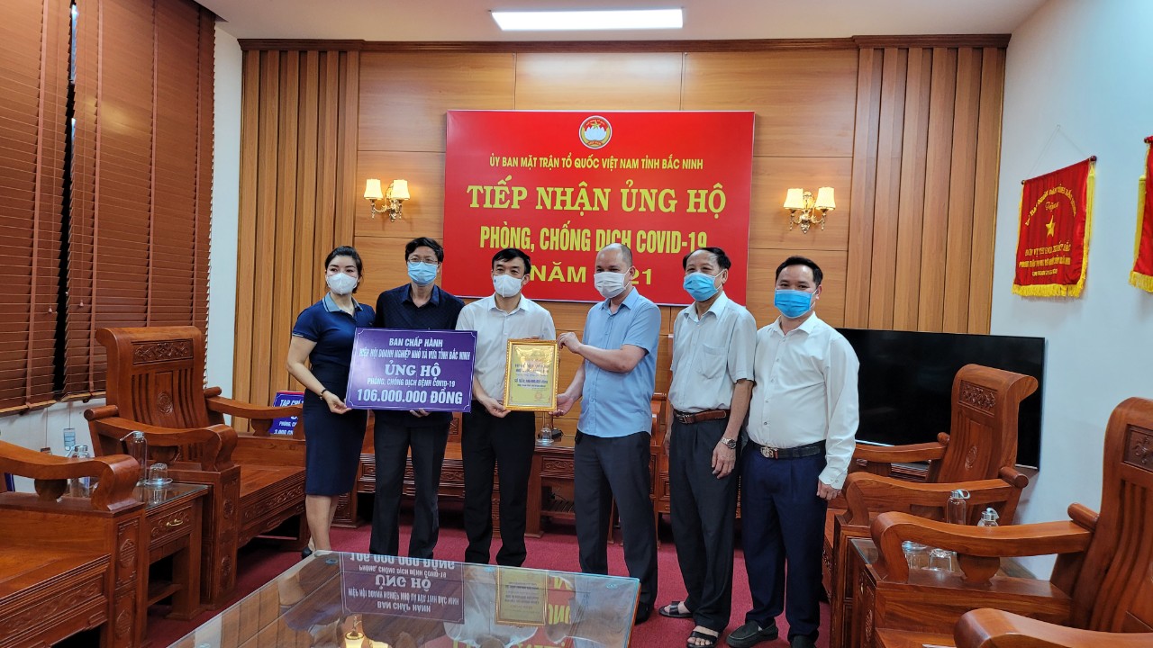 Hiệp hội Doanh nghiệp nhỏ và vừa tỉnh Bắc Ninh chung tay phòng, chống dịch Covid-19
